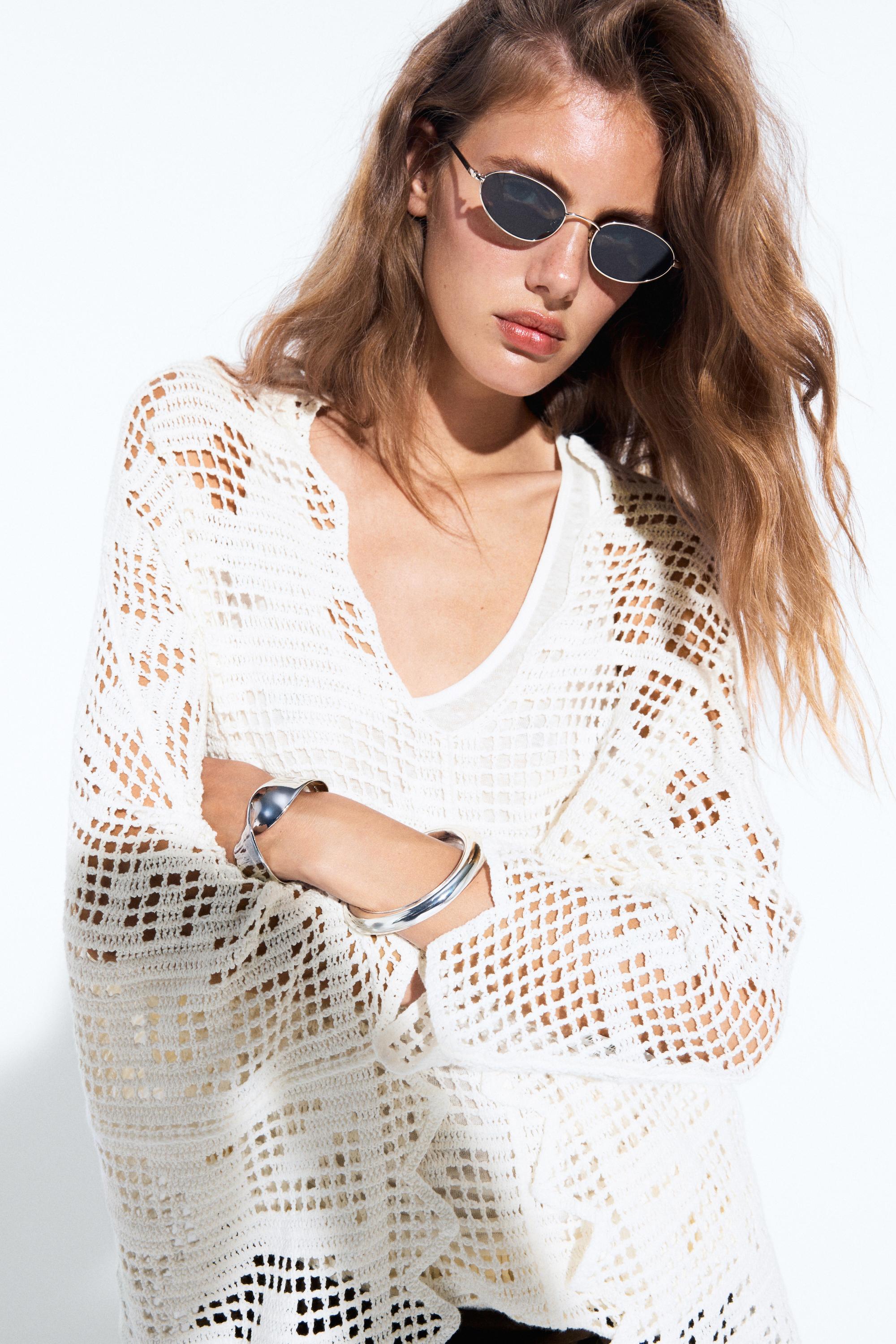 Cape en maille crochet